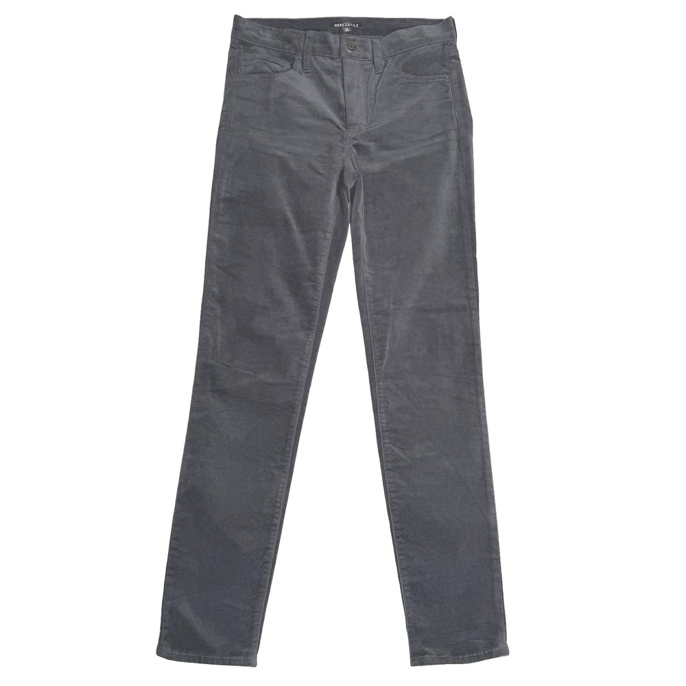 J.Crew Mercantile Corduroy Slim Five Pocket Charcoal Grey Womens 26